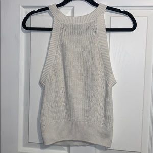 ☀️H&M Divided White Knit Halter Top